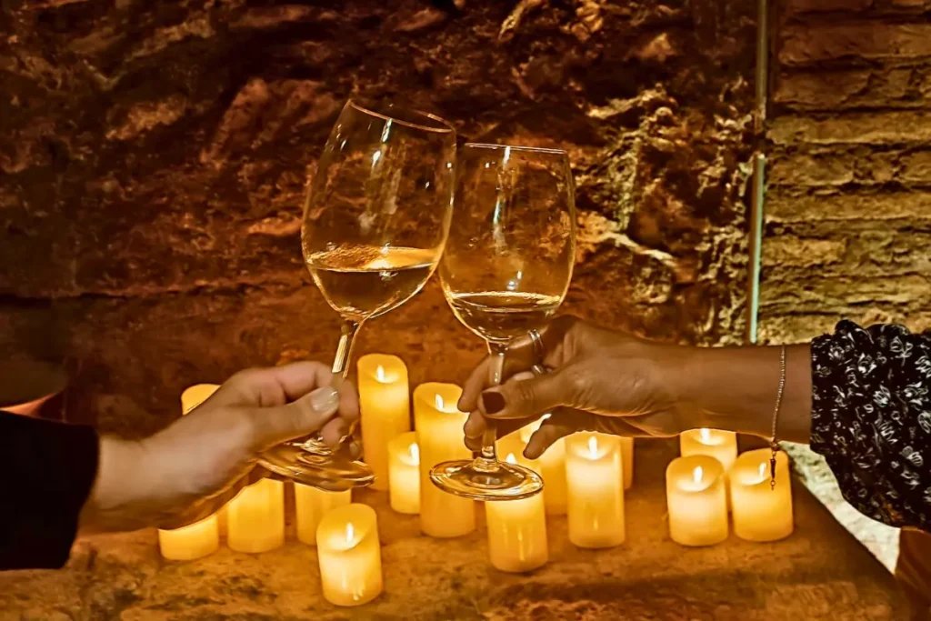 Cena a lume di candela alle Terme di Agrippa