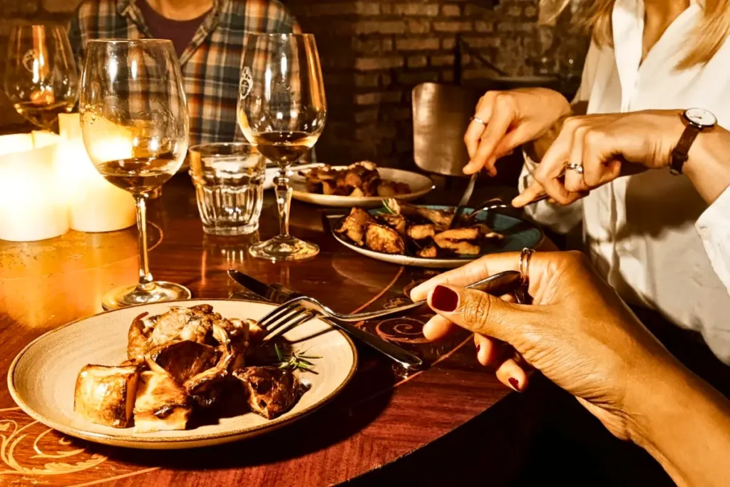 Cena a lume di candela alle Terme di Agrippa