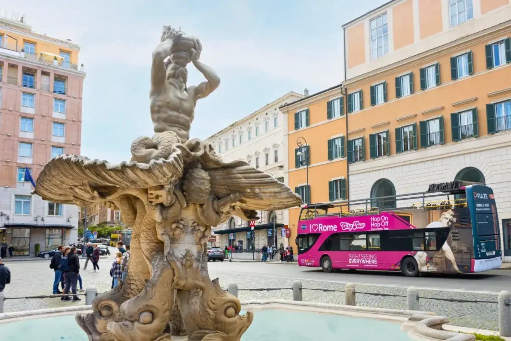 Hop on Hop off – Open Bus – The Pink I Love Rome Experience