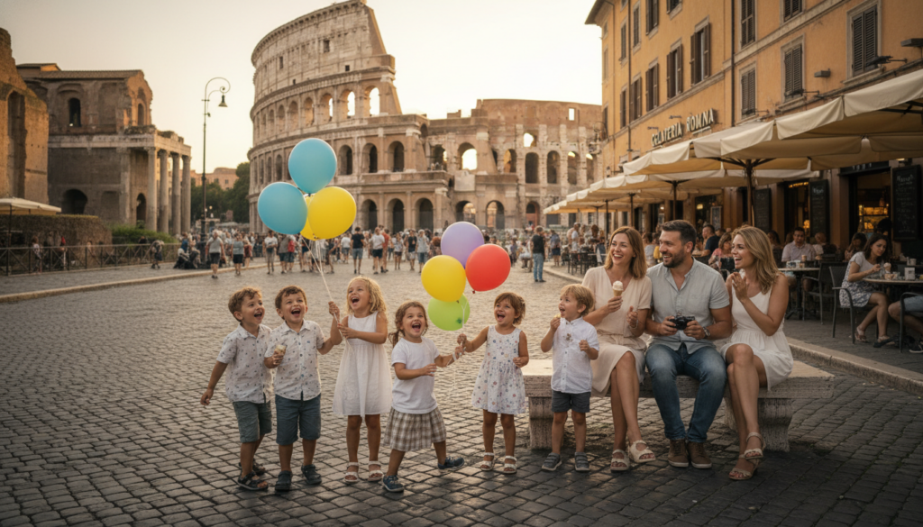 Roma con bambini