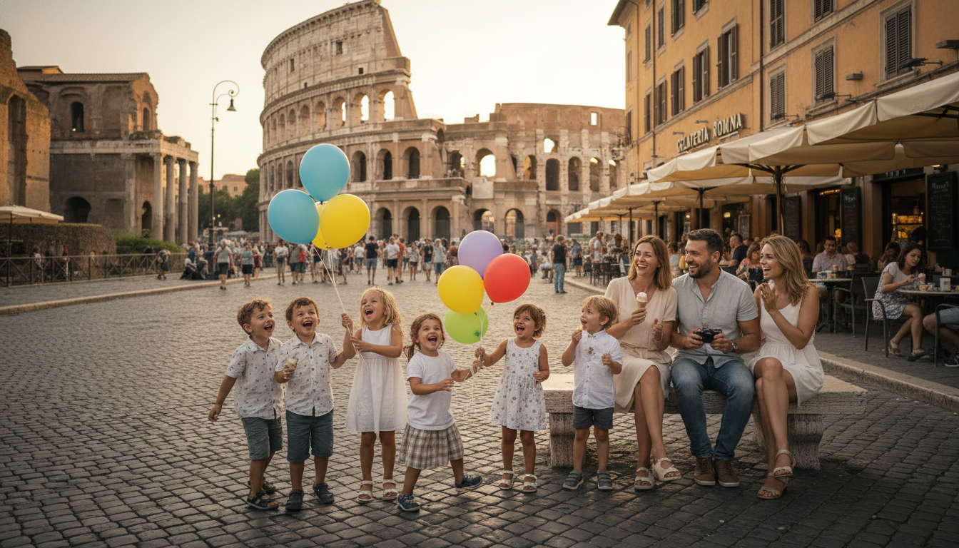 Roma con bambini